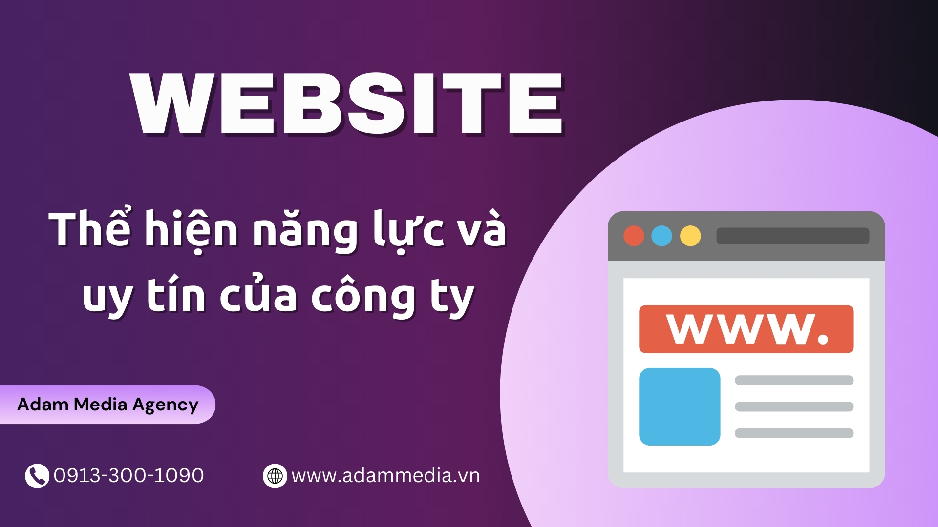 Thể hiện năng lực và uy tín của công ty