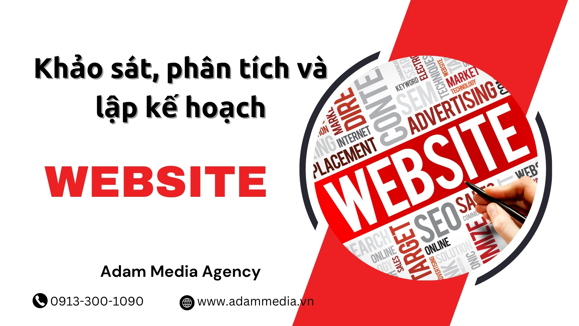 Khảo sát, phân tích và lập kế hoạch Thiết Kế Website Trọn Gói